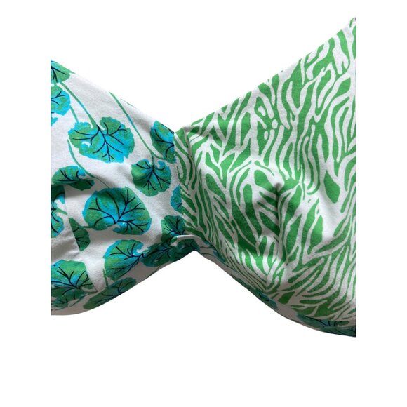 DVF For Target Geranium Leaf & Sea Twig Bralette Green Size XXL Boho Coastal - Picture 7 of 11